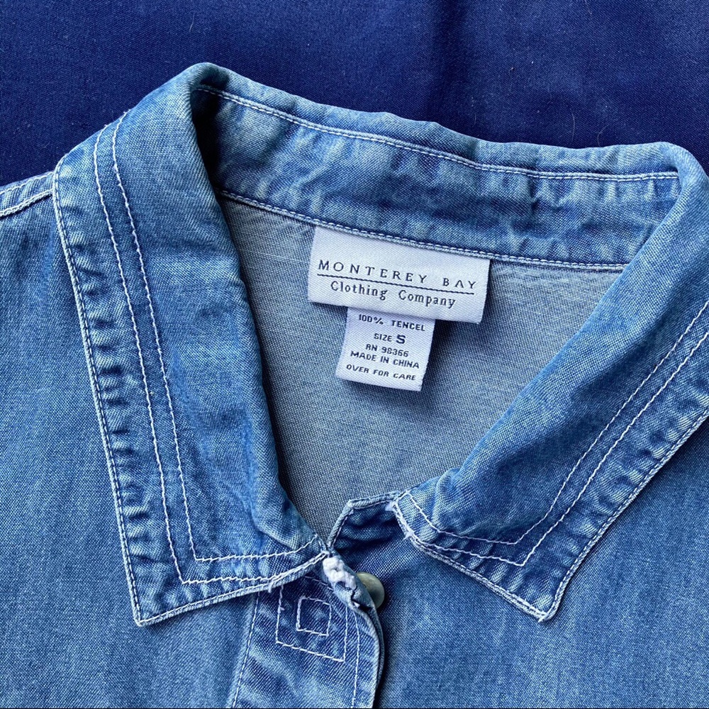 Denim button up - Picture 2 of 4